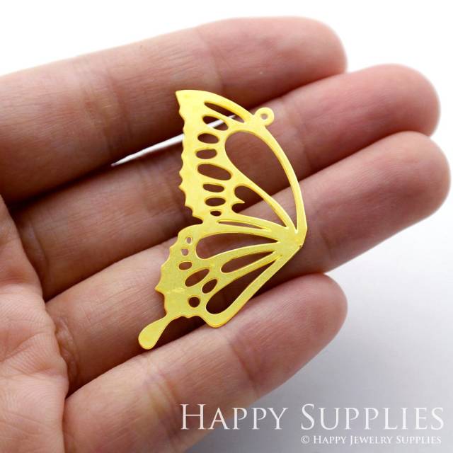 2pcs Brass Jewelry Charms, Butterfly Wing Raw Brass Earring Charms, Brass Jewelry Pendants, Raw Brass Jewelry Findings, Brass Pendants Jewelry Wholesale (RD1254)