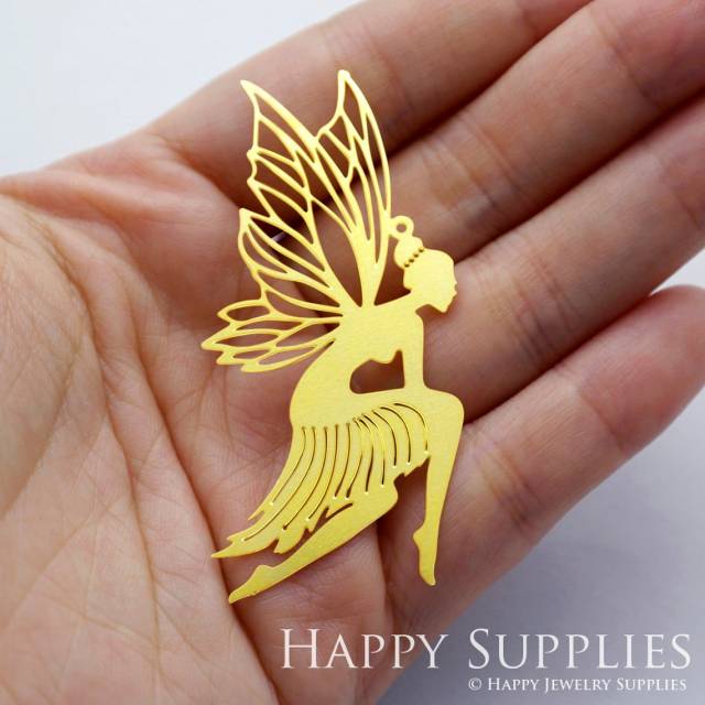 2pcs Brass Jewelry Charms, Angel Raw Brass Earring Charms, Brass Jewelry Pendants, Raw Brass Jewelry Findings, Brass Pendants Jewelry Wholesale (RD1246)