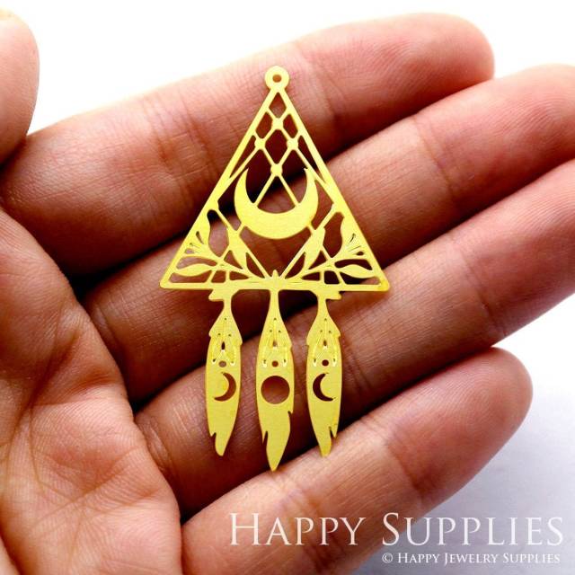 2pcs Brass Jewelry Charms,Triangle Raw Brass Earring Charms, Brass Jewelry Pendants, Raw Brass Jewelry Findings, Brass Pendants Jewelry Wholesale (RD1130)