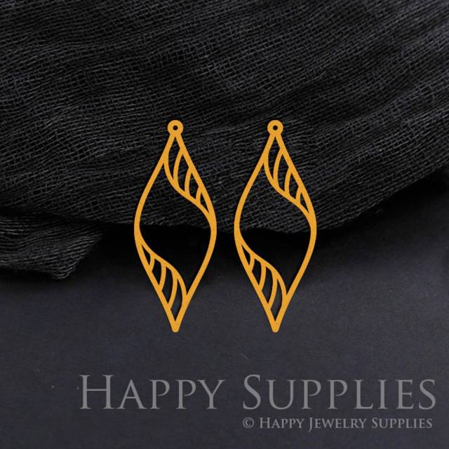 2pcs Brass Jewelry Charms,Teardrop Geometric Raw Brass Earring Charms, Brass Jewelry Pendants, Raw Brass Jewelry Findings, Brass Pendants Jewelry Wholesale (RD1148)
