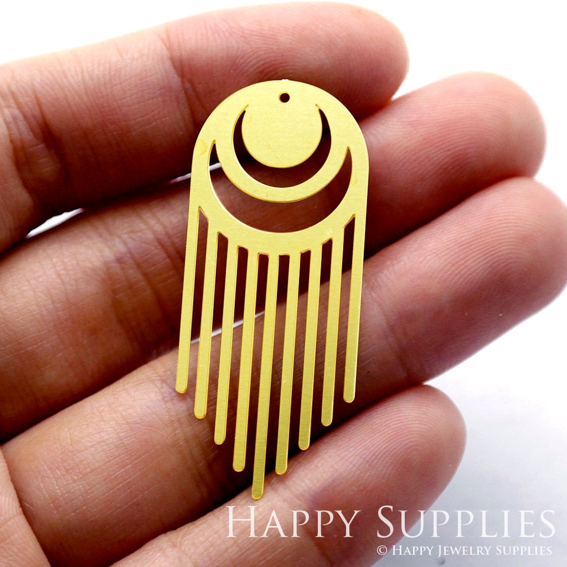 2pcs Brass Jewelry Charms, Geometric Raw Brass Earring Charms, Brass Jewelry Pendants, Raw Brass Jewelry Findings, Brass Pendants Jewelry Wholesale (RD1123)