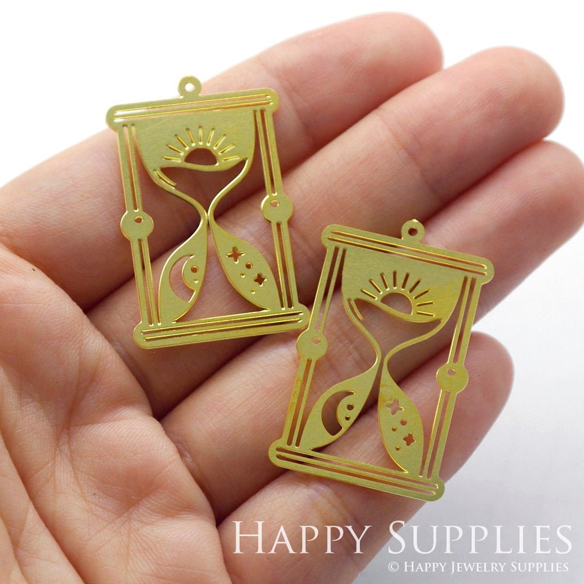 2pcs Brass Jewelry Charms, Circle Universe Starry Sky Galaxy Raw Brass Earring Charms, Brass Jewelry Pendants, Raw Brass Jewelry Findings, Brass Pendants Jewelry Wholesale (RD1032)