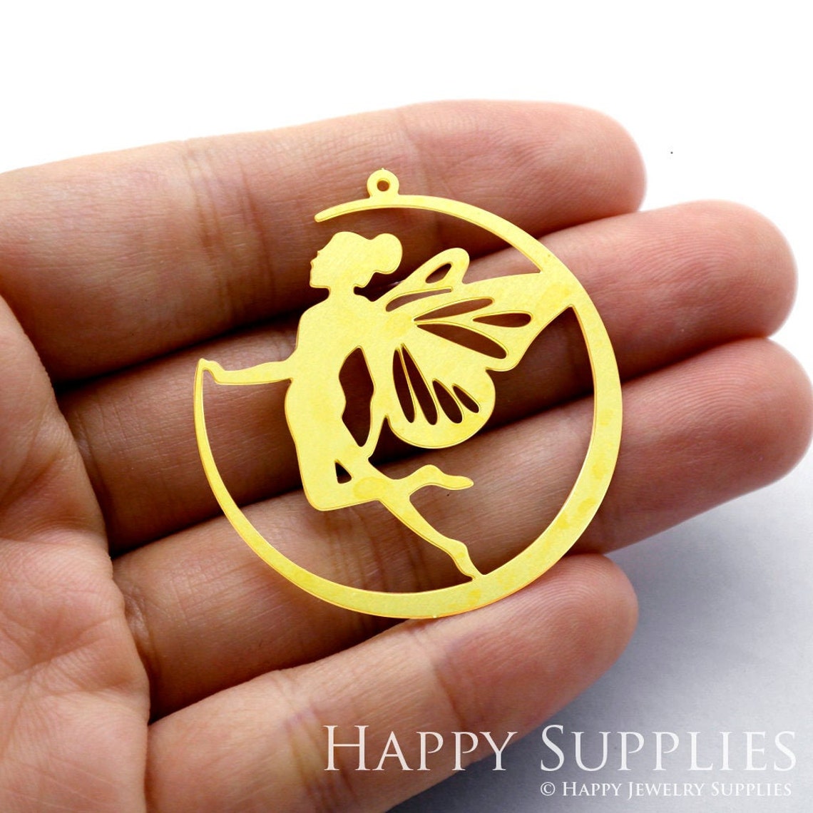 2pcs Brass Jewelry Charms, Angel  Raw Brass Earring Charms, Brass Jewelry Pendants, Raw Brass Jewelry Findings, Brass Pendants Jewelry Wholesale (RD1247)