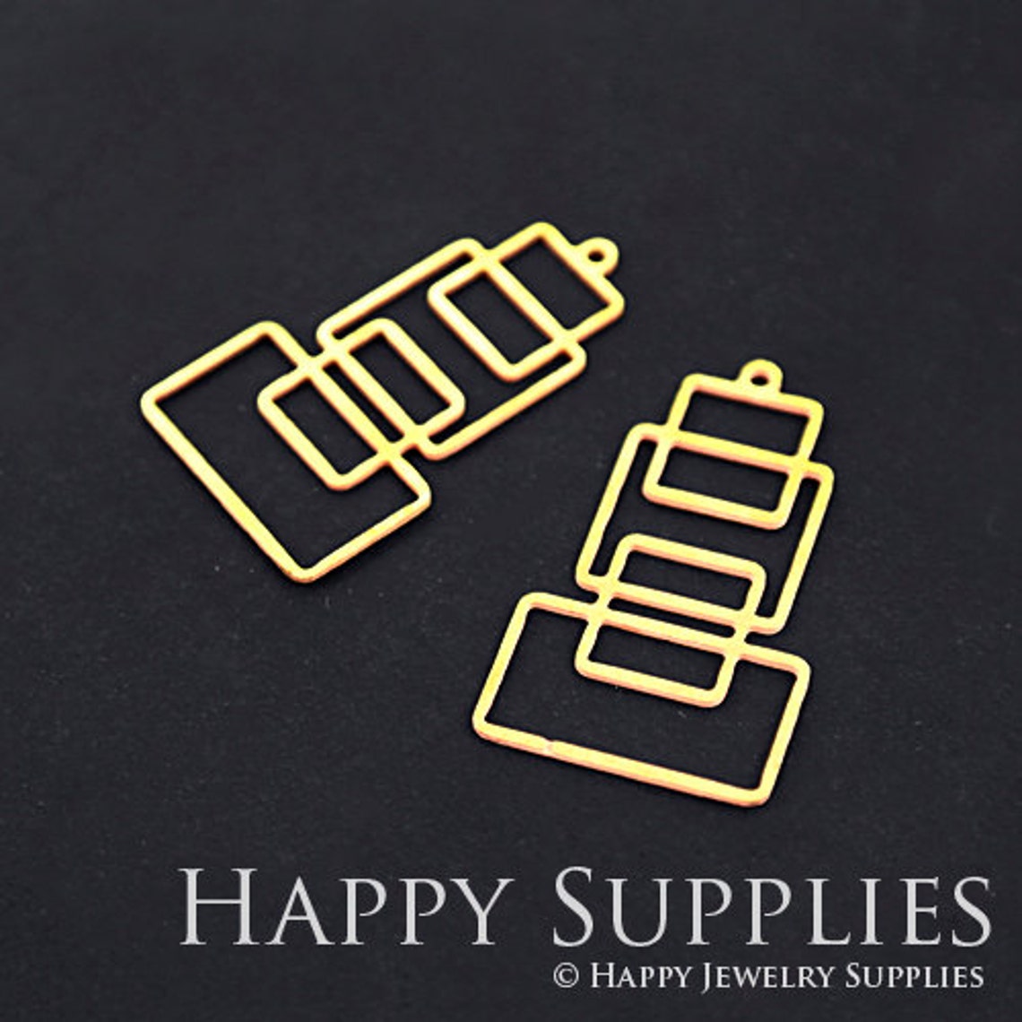 2pcs Brass Jewelry Charms, Geometry Raw Brass Earring Charms, Brass Jewelry Pendants, Raw Brass Jewelry Findings, Brass Pendants Jewelry Wholesale (RD116)