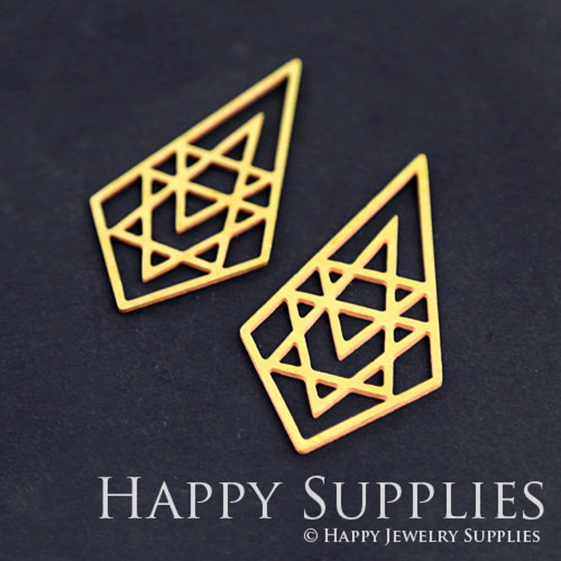 2pcs Brass Jewelry Charms, Geometry Raw Brass Earring Charms, Brass Jewelry Pendants, Raw Brass Jewelry Findings, Brass Pendants Jewelry Wholesale (RD197)