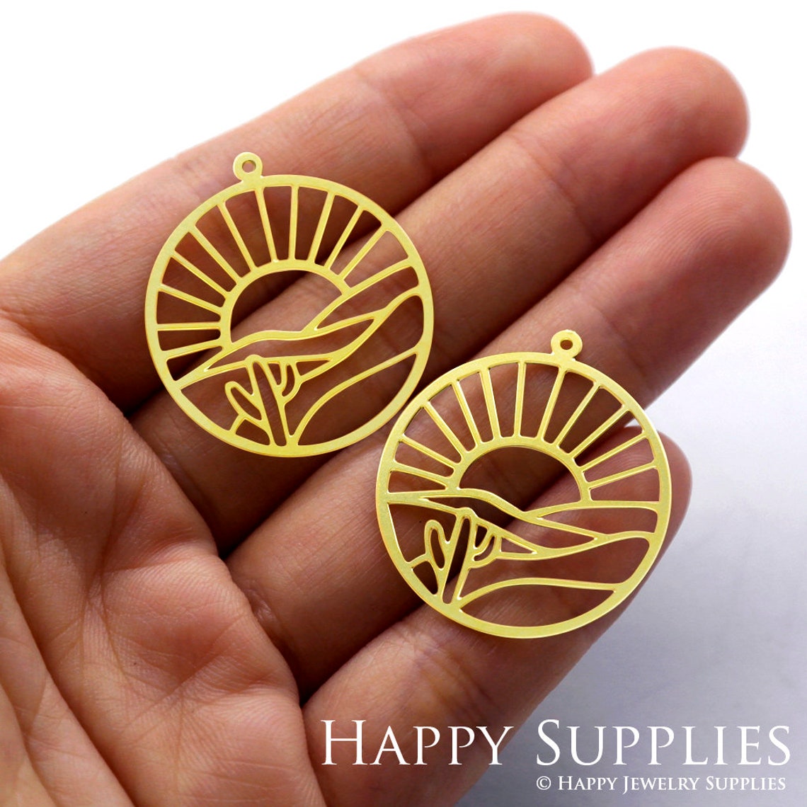 2pcs Brass Jewelry Charms, Cactus Raw Brass Earring Charms, Brass Jewelry Pendants, Raw Brass Jewelry Findings, Brass Pendants Jewelry Wholesale (RD1062)
