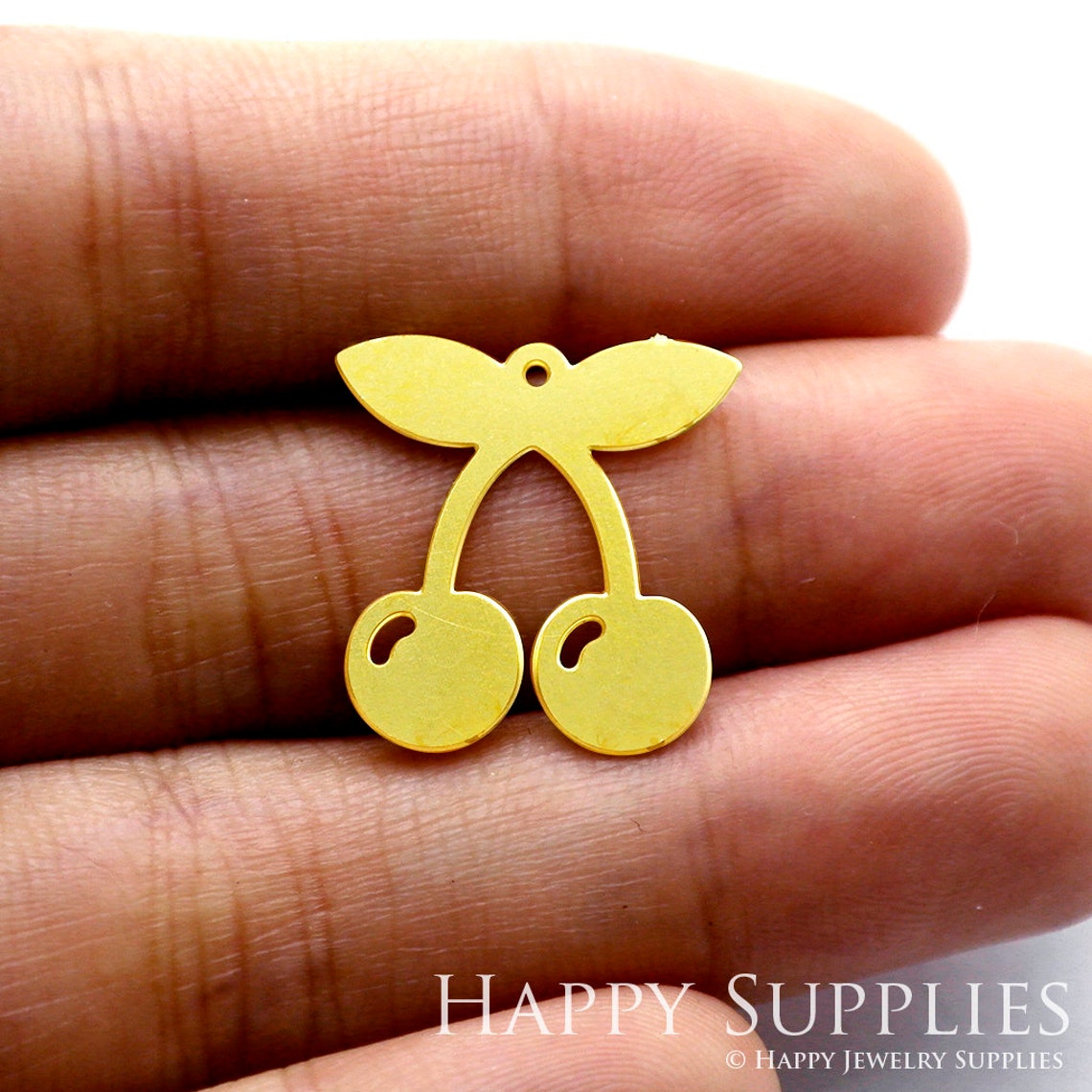 2pcs Brass Jewelry Charms, Cherry Raw Brass Earring Charms, Brass Jewelry Pendants, Raw Brass Jewelry Findings, Brass Pendants Jewelry Wholesale (RD1110)