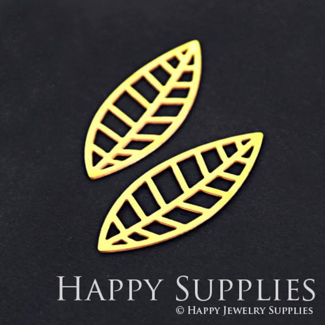 2pcs Brass Jewelry Charms, Leaf  Raw Brass Earring Charms, Brass Jewelry Pendants, Raw Brass Jewelry Findings, Brass Pendants Jewelry Wholesale (RD153)