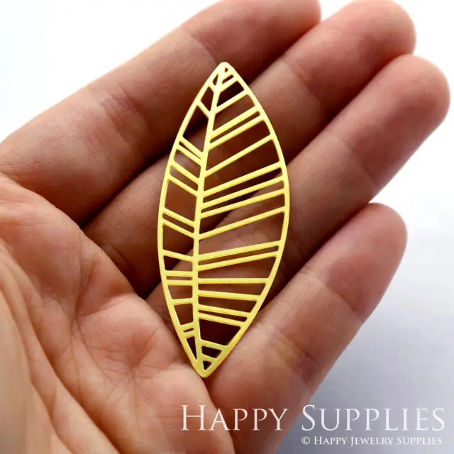 2pcs Brass Jewelry Charms,  Leaf Raw Brass Earring Charms, Brass Jewelry Pendants, Raw Brass Jewelry Findings, Brass Pendants Jewelry Wholesale (RD110)