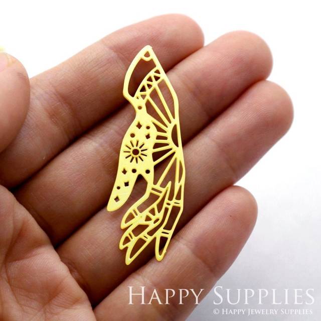 2pcs Brass Jewelry Charms, Hand Raw Brass Earring Charms, Brass Jewelry Pendants, Raw Brass Jewelry Findings, Brass Pendants Jewelry Wholesale (RD1292)