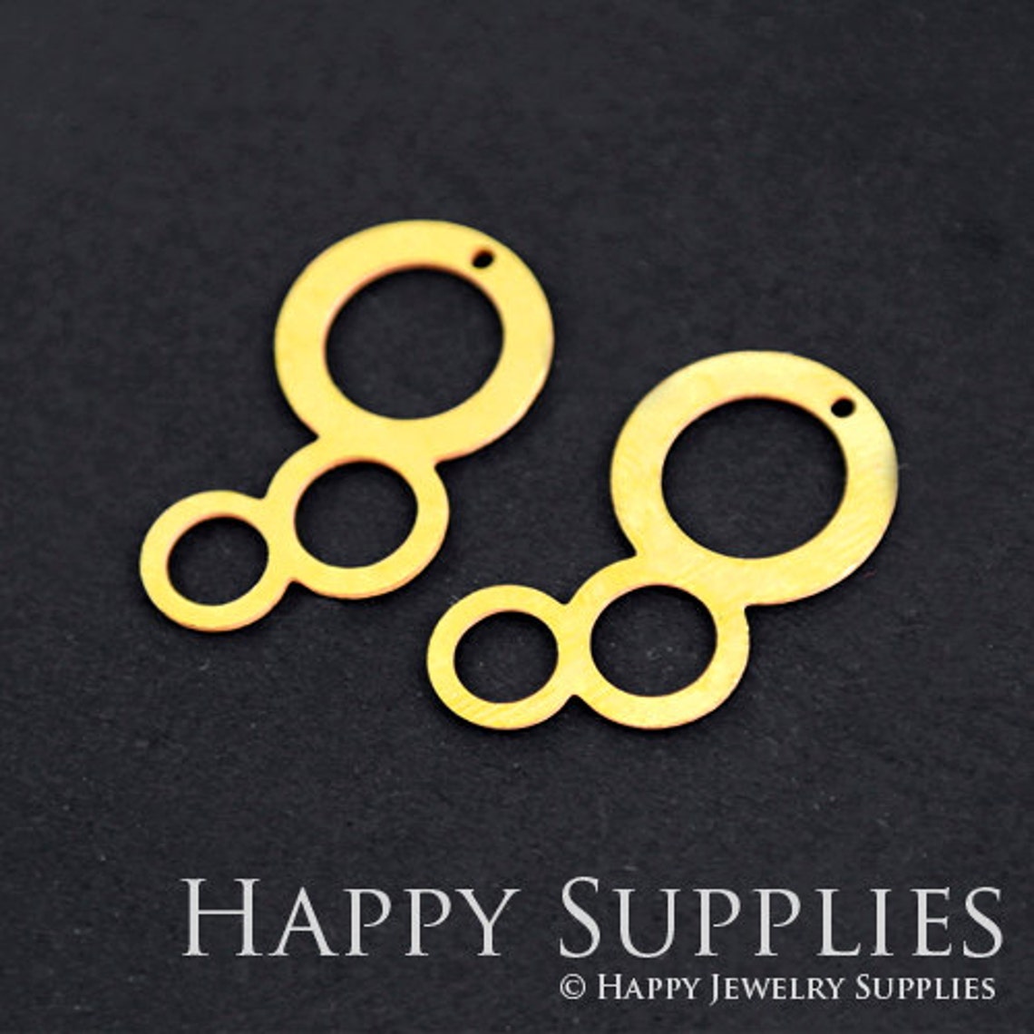 2pcs Brass Jewelry Charms,  Circles Raw Brass Earring Charms, Brass Jewelry Pendants, Raw Brass Jewelry Findings, Brass Pendants Jewelry Wholesale (RD142)