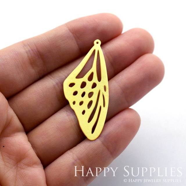 2pcs Brass Jewelry Charms, Butterfly Wing Raw Brass Earring Charms, Brass Jewelry Pendants, Raw Brass Jewelry Findings, Brass Pendants Jewelry Wholesale (RD188)