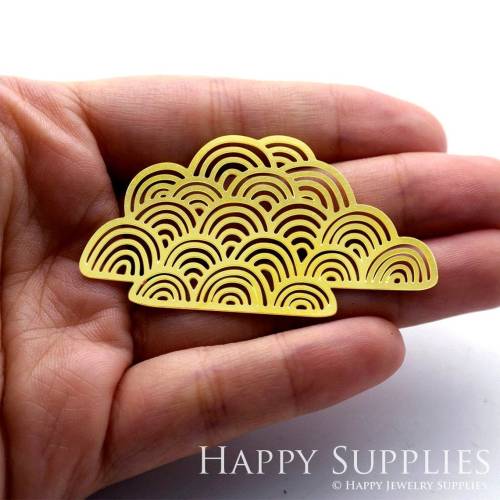 2pcs Brass Jewelry Charms, Cloud Raw Brass Earring Charms, Brass Jewelry Pendants, Raw Brass Jewelry Findings, Brass Pendants Jewelry Wholesale (RD129)