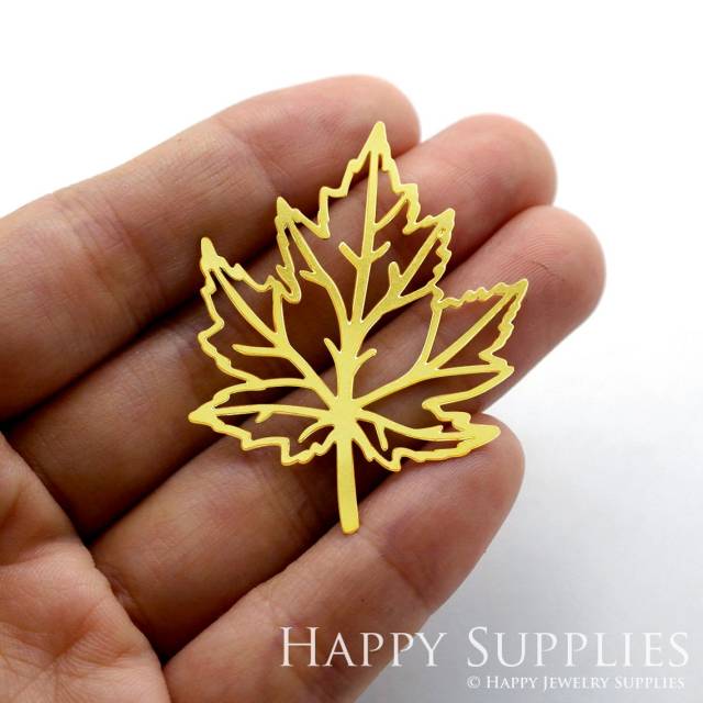 2pcs Brass Jewelry Charms, Leaf Raw Brass Earring Charms, Brass Jewelry Pendants, Raw Brass Jewelry Findings, Brass Pendants Jewelry Wholesale (RD151)