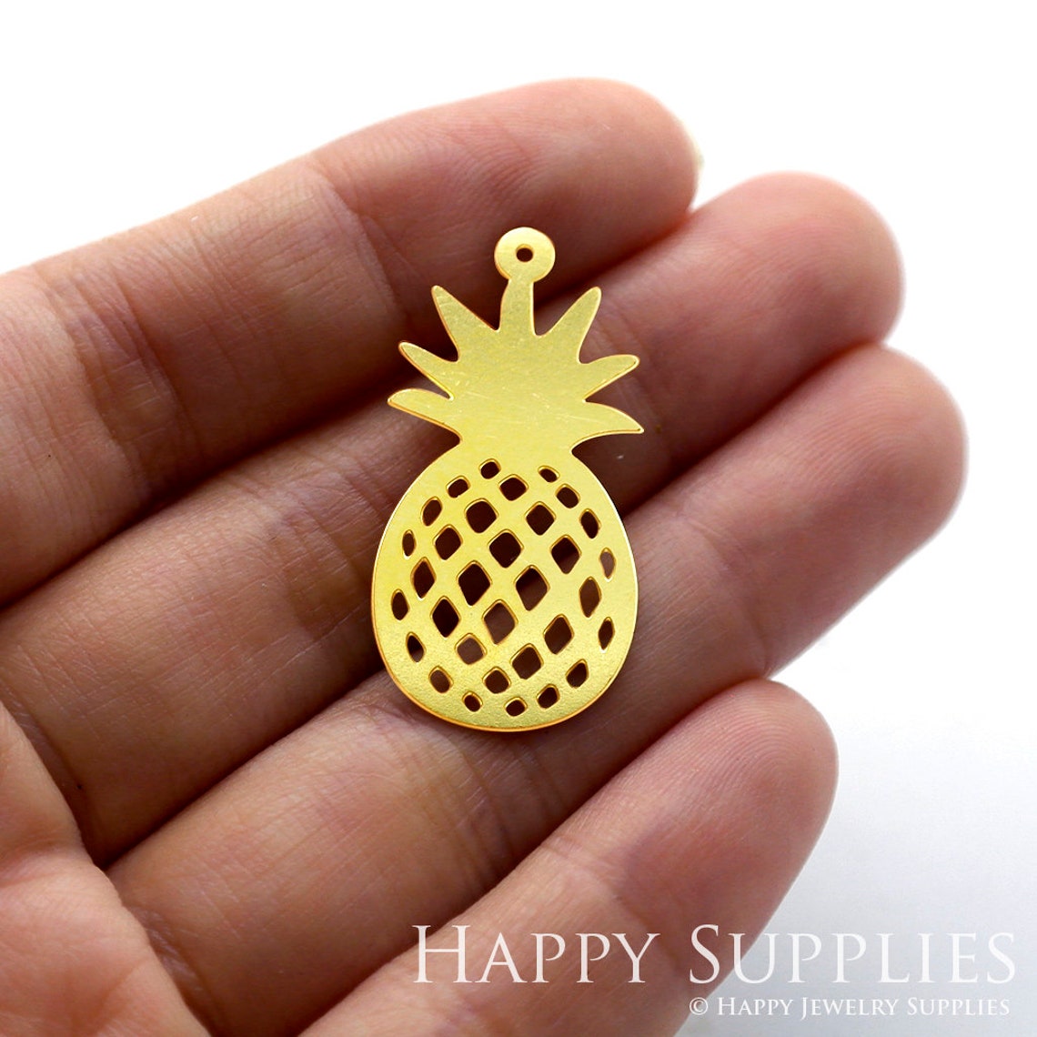 2pcs Brass Jewelry Charms, Pineapple Raw Brass Earring Charms, Brass Jewelry Pendants, Raw Brass Jewelry Findings, Brass Pendants Jewelry Wholesale (RD130)