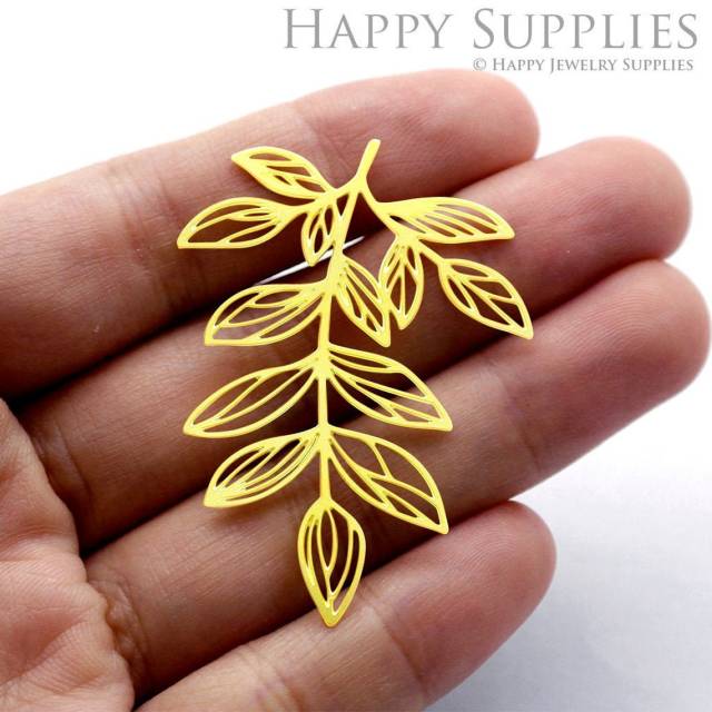 2pcs Brass Jewelry Charms, Leaf Raw Brass Earring Charms, Brass Jewelry Pendants, Raw Brass Jewelry Findings, Brass Pendants Jewelry Wholesale (RD1290)