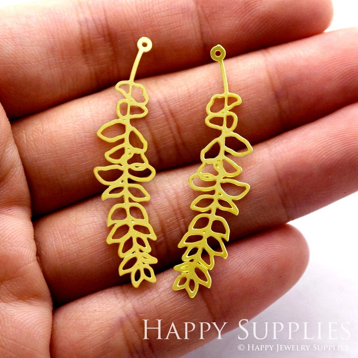 2pcs Brass Jewelry Charms, Leaves  Raw Brass Earring Charms, Brass Jewelry Pendants, Raw Brass Jewelry Findings, Brass Pendants Jewelry Wholesale (RD1126)