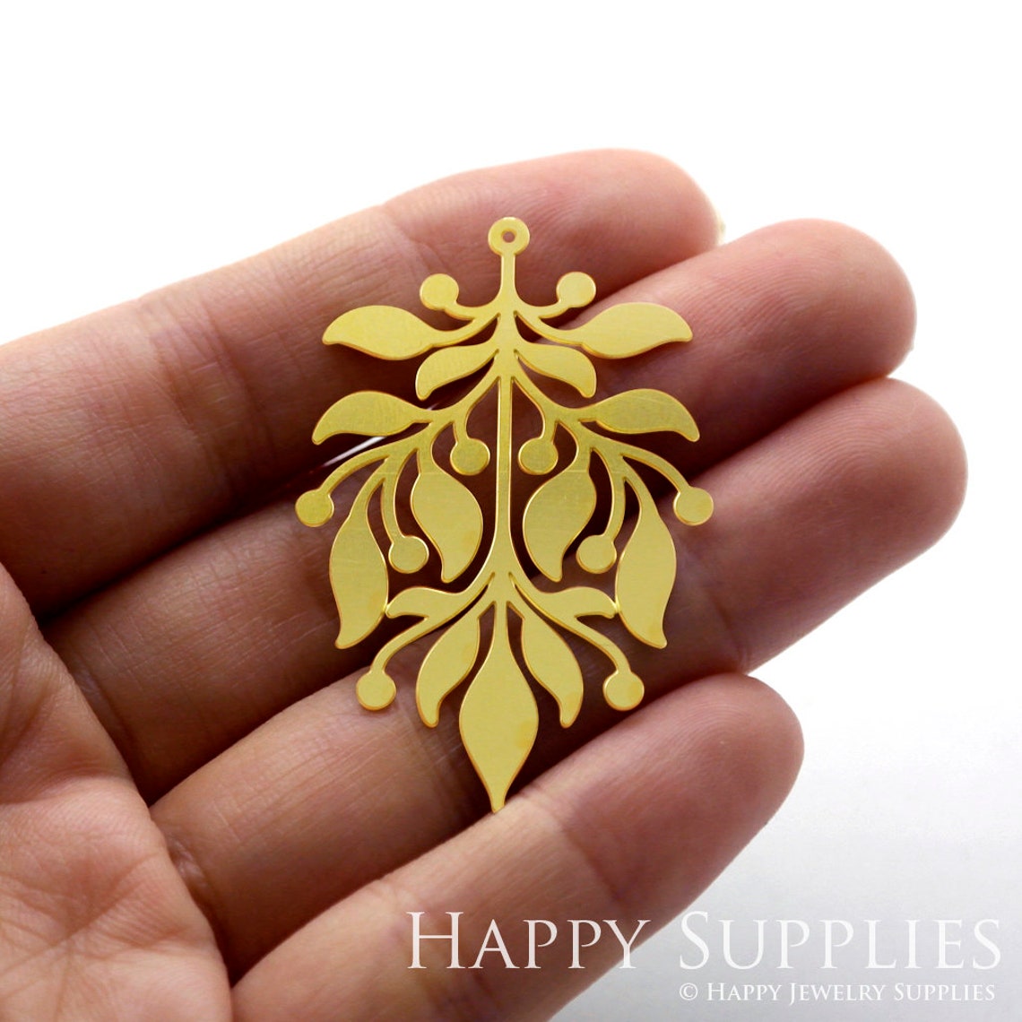 2pcs Brass Jewelry Charms,  Flower Raw Brass Earring Charms, Brass Jewelry Pendants, Raw Brass Jewelry Findings, Brass Pendants Jewelry Wholesale (RD1200)