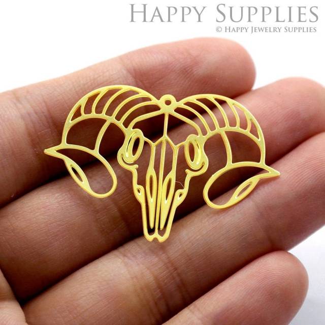 2pcs Brass Jewelry Charms, Cow Raw Brass Earring Charms, Brass Jewelry Pendants, Raw Brass Jewelry Findings, Brass Pendants Jewelry Wholesale (RD1306)