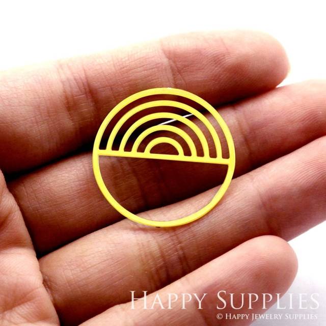 2pcs Brass Jewelry Charms, Round Raw Brass Earring Charms, Brass Jewelry Pendants, Raw Brass Jewelry Findings, Brass Pendants Jewelry Wholesale (RD1176)