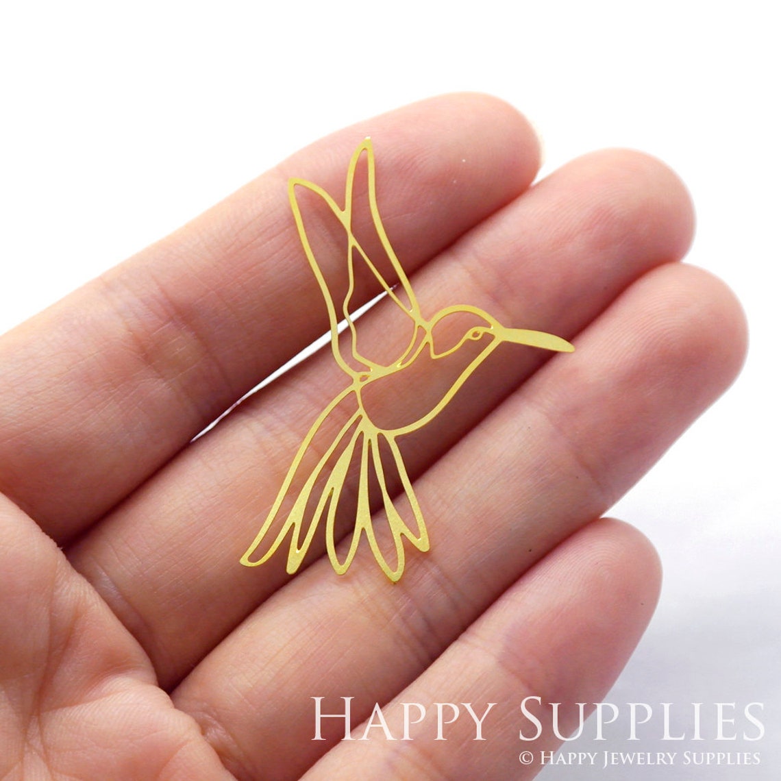 2pcs Brass Jewelry Charms, Bird Raw Brass Earring Charms, Brass Jewelry Pendants, Raw Brass Jewelry Findings, Brass Pendants Jewelry Wholesale (RD1031)