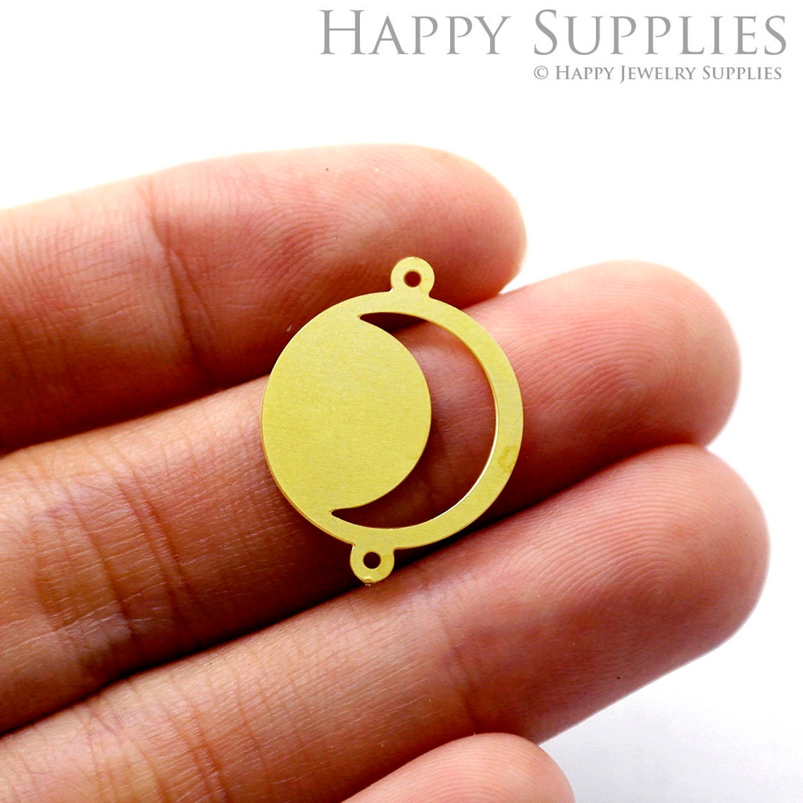 2pcs Brass Jewelry Charms, Moon Raw Brass Earring Charms, Brass Jewelry Pendants, Raw Brass Jewelry Findings, Brass Pendants Jewelry Wholesale (RD1113)