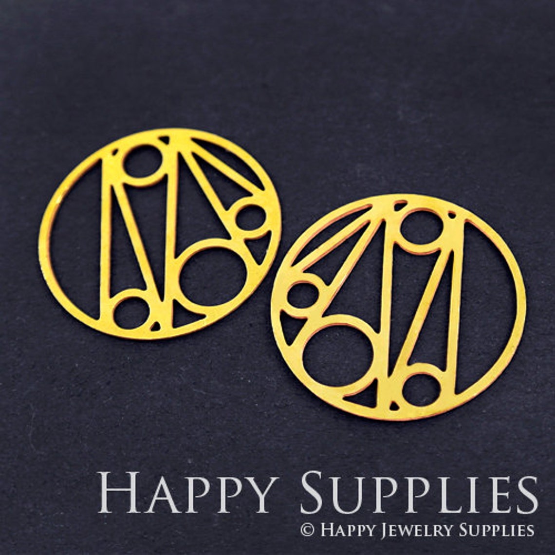 2pcs Brass Jewelry Charms, Circle Raw Brass Earring Charms, Brass Jewelry Pendants, Raw Brass Jewelry Findings, Brass Pendants Jewelry Wholesale (RD183)
