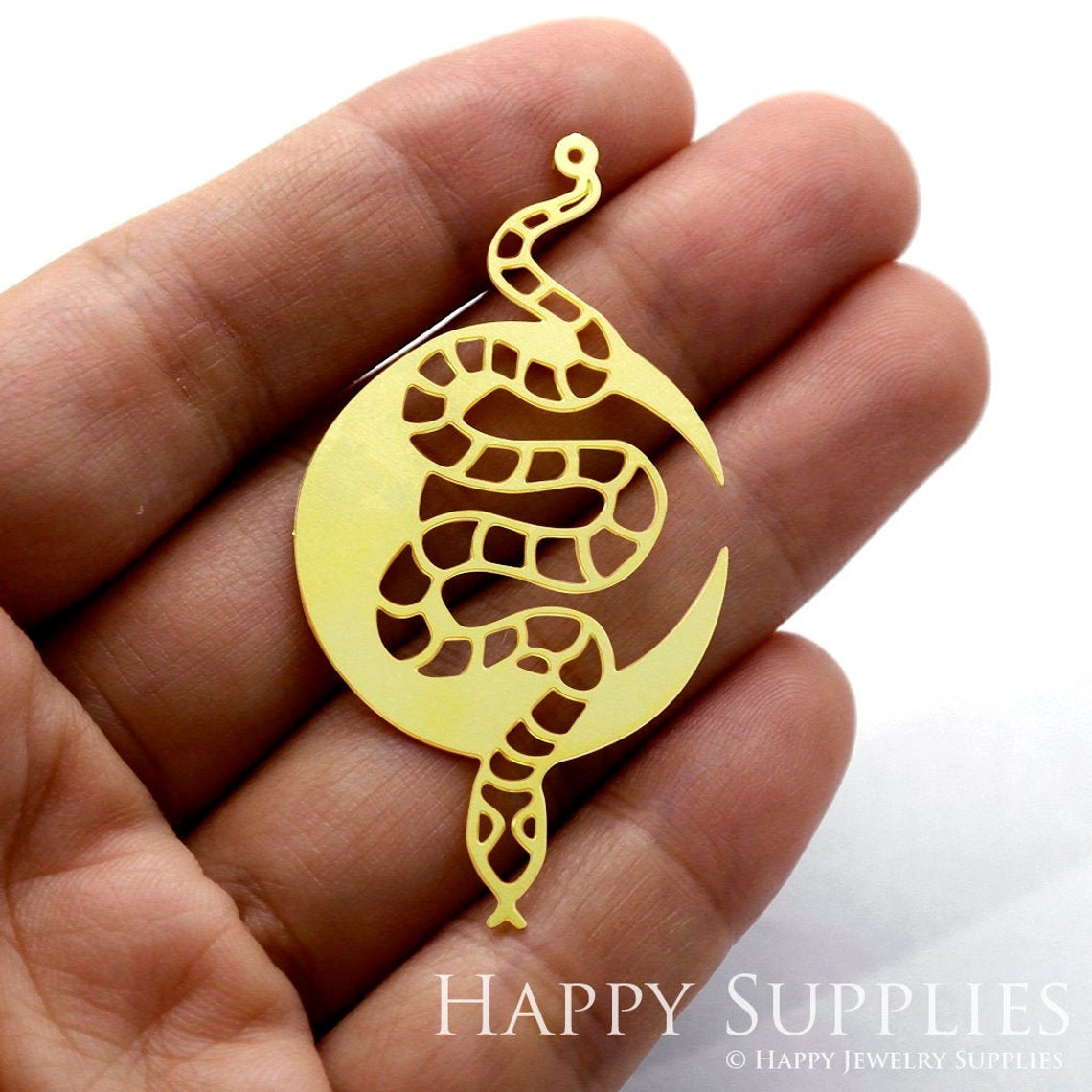 2pcs Brass Jewelry Charms, Snake Raw Brass Earring Charms, Brass Jewelry Pendants, Raw Brass Jewelry Findings, Brass Pendants Jewelry Wholesale (RD1291)