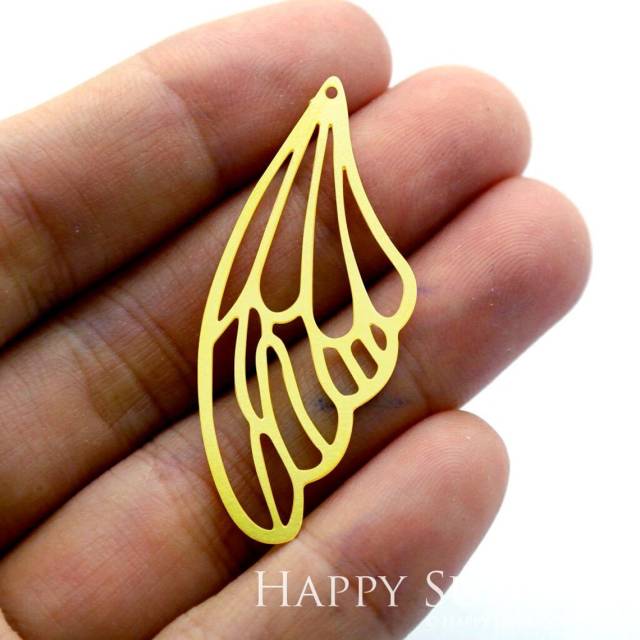 2pcs Brass Jewelry Charms, Dragonfly Wing Raw Brass Earring Charms, Brass Jewelry Pendants, Raw Brass Jewelry Findings, Brass Pendants Jewelry Wholesale (RD1473)