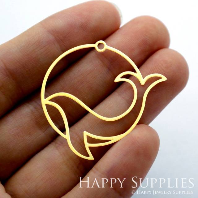 2pcs Brass Jewelry Charms, Dolphin Raw Brass Earring Charms, Brass Jewelry Pendants, Raw Brass Jewelry Findings, Brass Pendants Jewelry Wholesale (RD1418)
