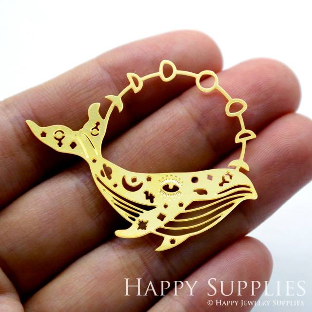 2pcs Brass Jewelry Charms,Dolphin Raw Brass Earring Charms, Brass Jewelry Pendants, Raw Brass Jewelry Findings, Brass Pendants Jewelry Wholesale (RD1506)