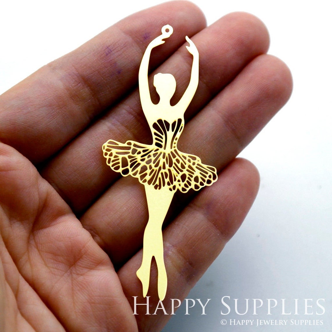 2pcs Brass Jewelry Charms, Girl Raw Brass Earring Charms, Brass Jewelry Pendants, Raw Brass Jewelry Findings, Brass Pendants Jewelry Wholesale (RD1523)
