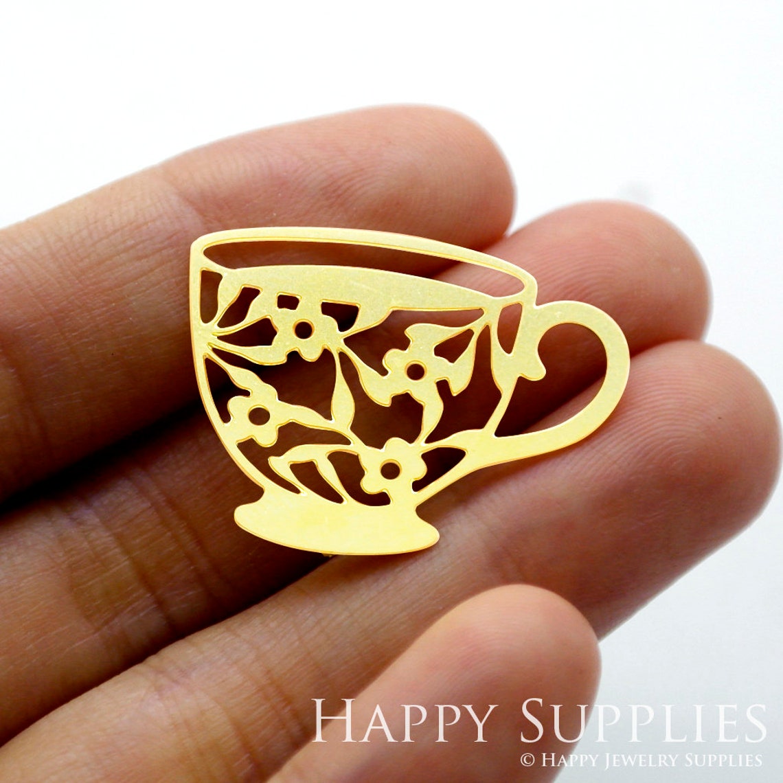 2pcs Brass Jewelry Charms, Cup Raw Brass Earring Charms, Brass Jewelry Pendants, Raw Brass Jewelry Findings, Brass Pendants Jewelry Wholesale (RD1522)