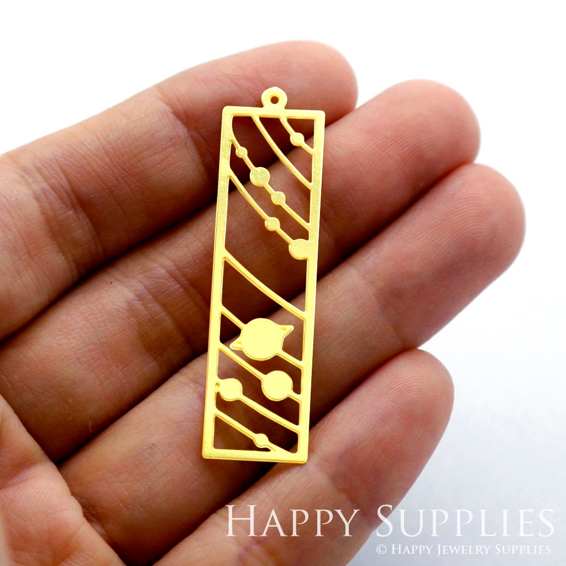 2pcs Brass Jewelry Charms, Rectangle Raw Brass Earring Charms, Brass Jewelry Pendants, Raw Brass Jewelry Findings, Brass Pendants Jewelry Wholesale (RD1483)