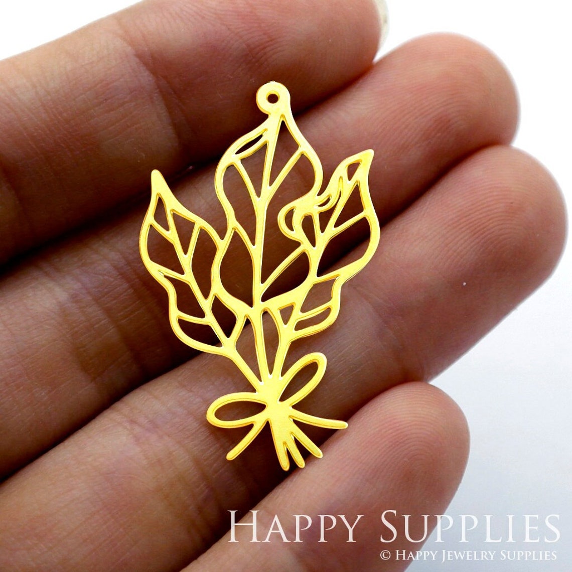 2pcs Brass Jewelry Charms, Leaf Raw Brass Earring Charms, Brass Jewelry Pendants, Raw Brass Jewelry Findings, Brass Pendants Jewelry Wholesale (RD1413)