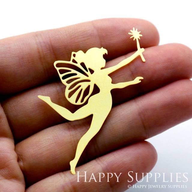 2pcs Brass Jewelry Charms, Angel Raw Brass Earring Charms, Brass Jewelry Pendants, Raw Brass Jewelry Findings, Brass Pendants Jewelry Wholesale (RD1510)