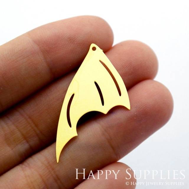 2pcs Brass Jewelry Charms,Wing Raw Brass Earring Charms, Brass Jewelry Pendants, Raw Brass Jewelry Findings, Brass Pendants Jewelry Wholesale (RD1474)