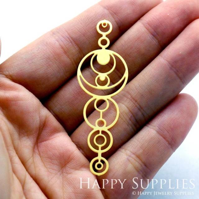 2pcs Brass Jewelry Charms, Circles Raw Brass Earring Charms, Brass Jewelry Pendants, Raw Brass Jewelry Findings, Brass Pendants Jewelry Wholesale (RD1342)