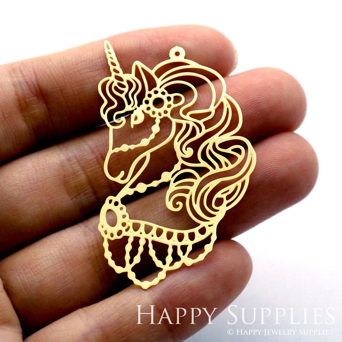 2pcs Brass Jewelry Charms, Unicorn Raw Brass Earring Charms, Brass Jewelry Pendants, Raw Brass Jewelry Findings, Brass Pendants Jewelry Wholesale (RD1494)