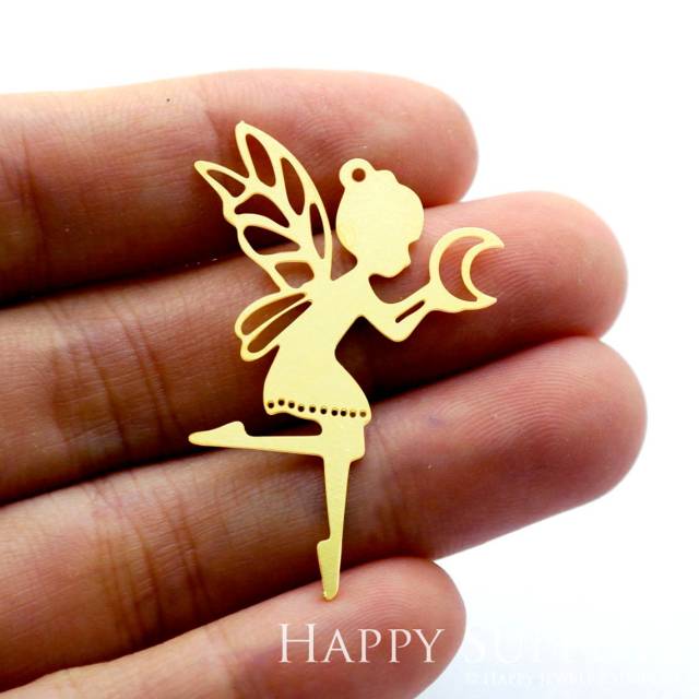 2pcs Brass Jewelry Charms, Angel Raw Brass Earring Charms, Brass Jewelry Pendants, Raw Brass Jewelry Findings, Brass Pendants Jewelry Wholesale (RD1472)