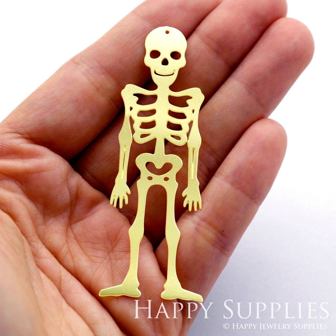 2pcs Brass Jewelry Charms, Skull Raw Brass Earring Charms, Brass Jewelry Pendants, Raw Brass Jewelry Findings, Brass Pendants Jewelry Wholesale (RD1478)