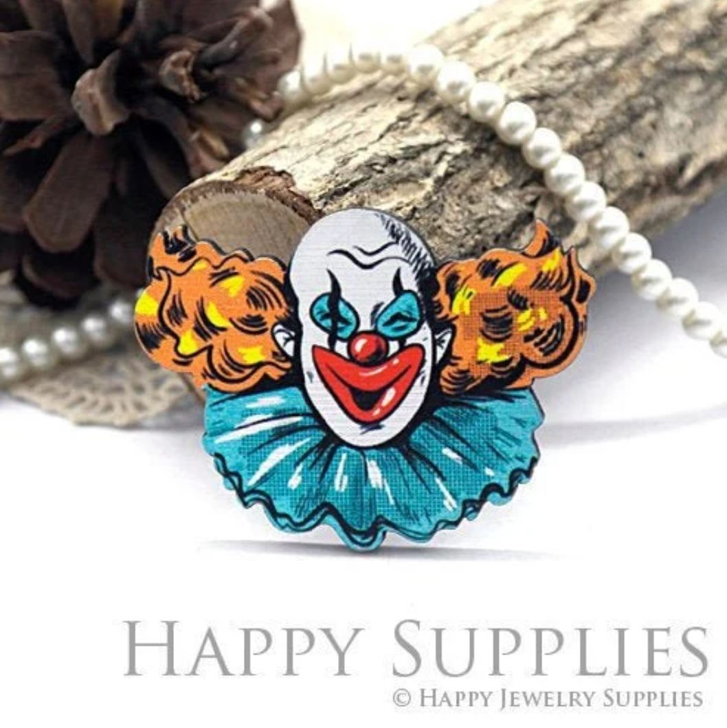 Handmade Jewelry Making Supplies Beads Cut Wooden act various Charm For DIY Necklace Earring Brooch (CW111-D)