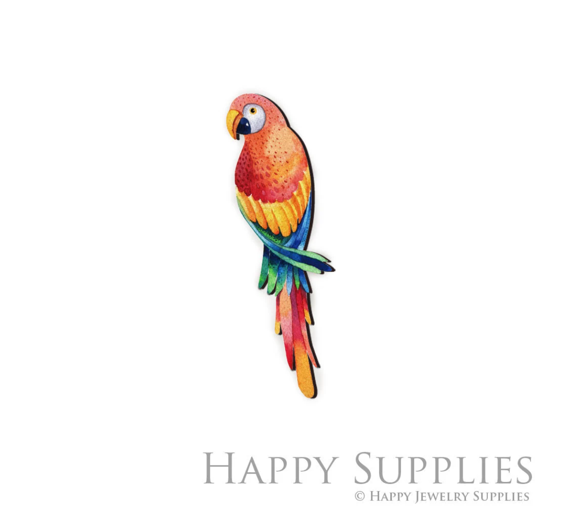 Handmade Jewelry Making Supplies Beads Cut Wooden bird Charm For DIY Necklace Earring Brooch (CW143)