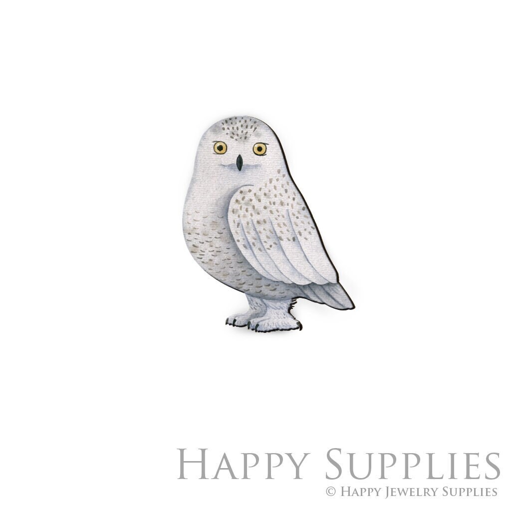 Handmade Jewelry Making Supplies Beads Cut Wooden Owl Charm For DIY Necklace Earring Brooch (CW699)