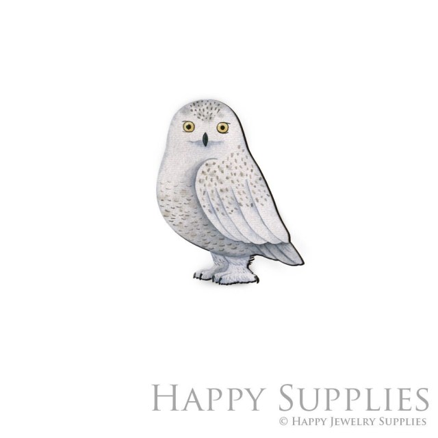 Handmade Jewelry Making Supplies Beads Cut Wooden Owl Charm For DIY Necklace Earring Brooch (CW699)