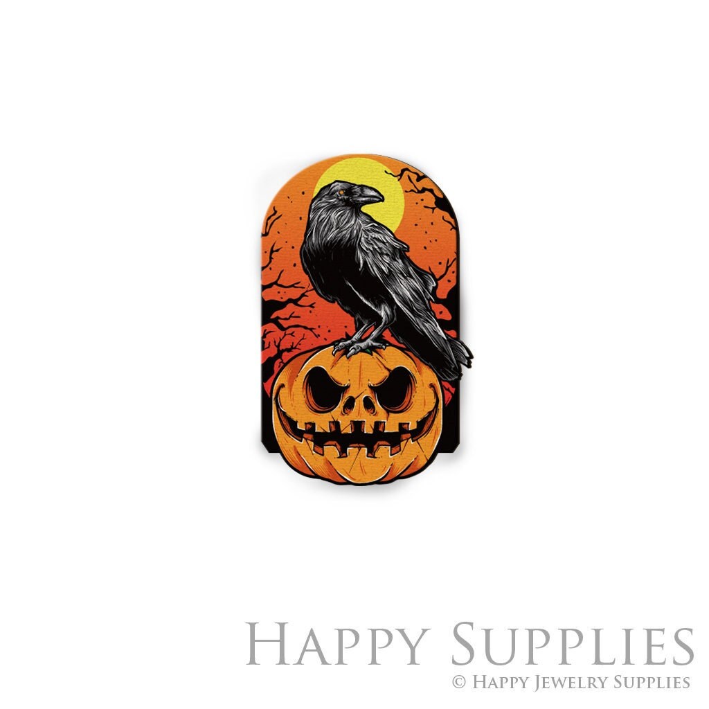 Handmade Jewelry Making Supplies Beads Cut Wooden Pumpkin Charm For DIY Necklace Earring Brooch (CW702)