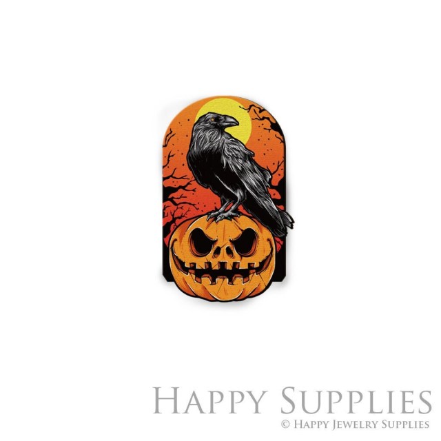 Handmade Jewelry Making Supplies Beads Cut Wooden Pumpkin Charm For DIY Necklace Earring Brooch (CW702)