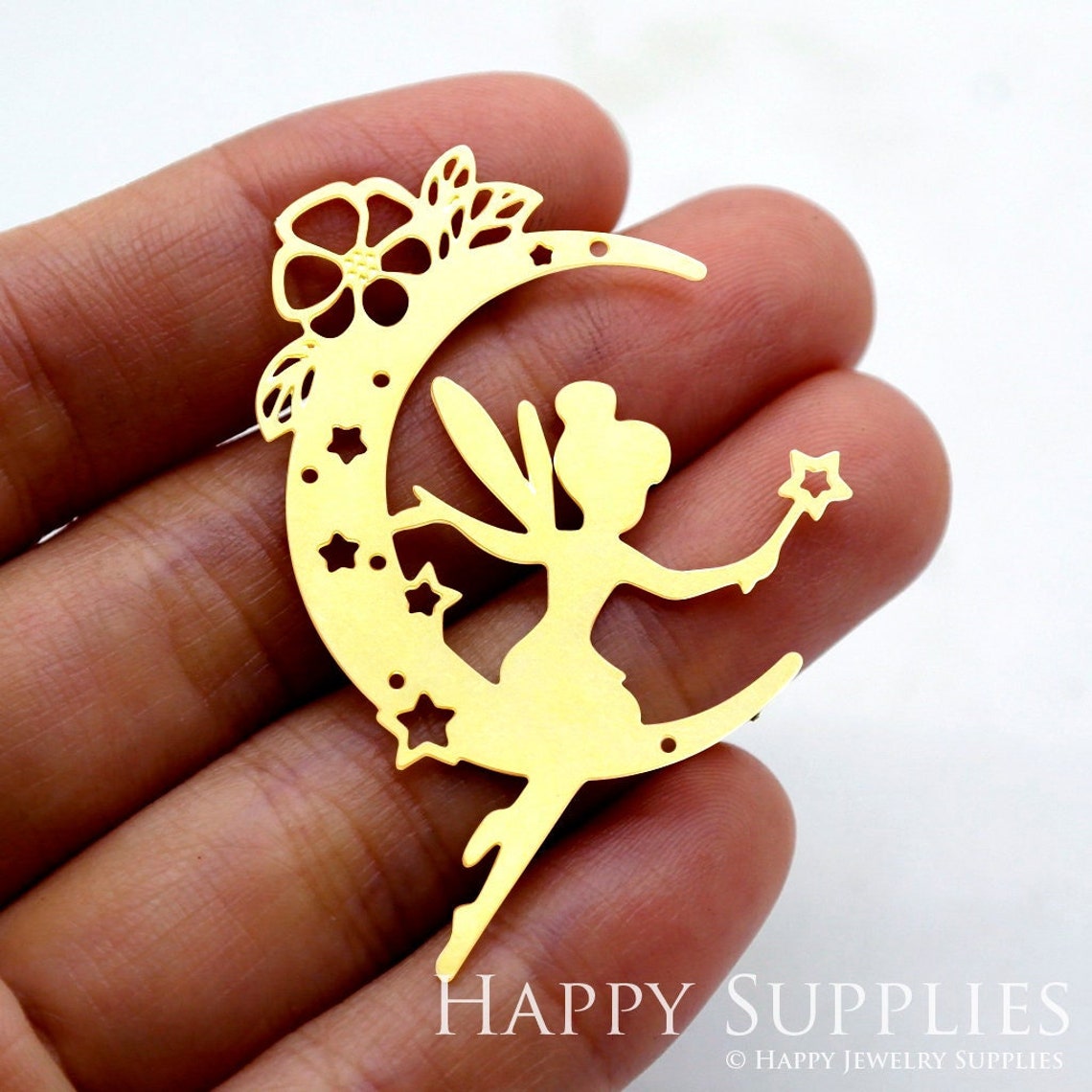 2pcs Brass Jewelry Charms, Angel Raw Brass Earring Charms, Brass Jewelry Pendants, Raw Brass Jewelry Findings, Brass Pendants Jewelry Wholesale (RD1559)