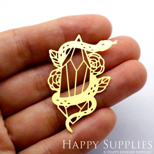 2pcs Brass Jewelry Charms, Snake Raw Brass Earring Charms, Brass Jewelry Pendants, Raw Brass Jewelry Findings, Brass Pendants Jewelry Wholesale (RD1759)