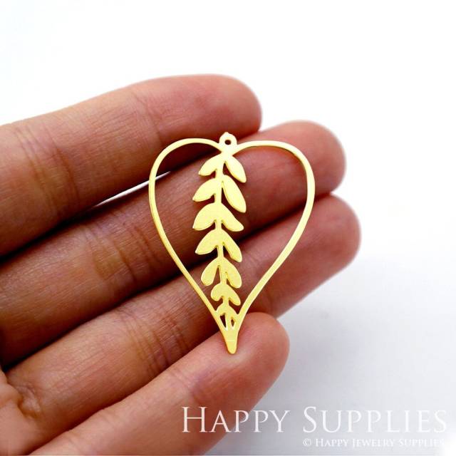 2pcs Brass Jewelry Charms, Love Raw Brass Earring Charms, Brass Jewelry Pendants, Raw Brass Jewelry Findings, Brass Pendants Jewelry Wholesale (RD1583)